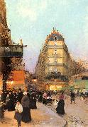 Luigi Loir Les Grands Boulevards oil painting artist